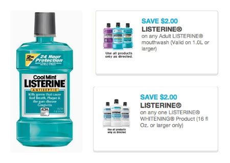 Printable Coupons For Listerine Mouthwash